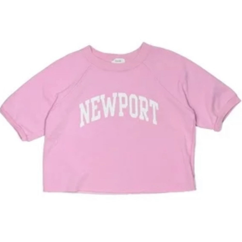 Gap teen dust pink Newport sweatshirt- short sleeves 10-12 year old girl